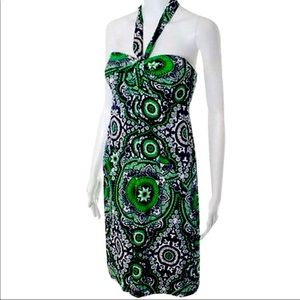 Shoshanna Anthropologie halter dress. VGUC. Sz 2.